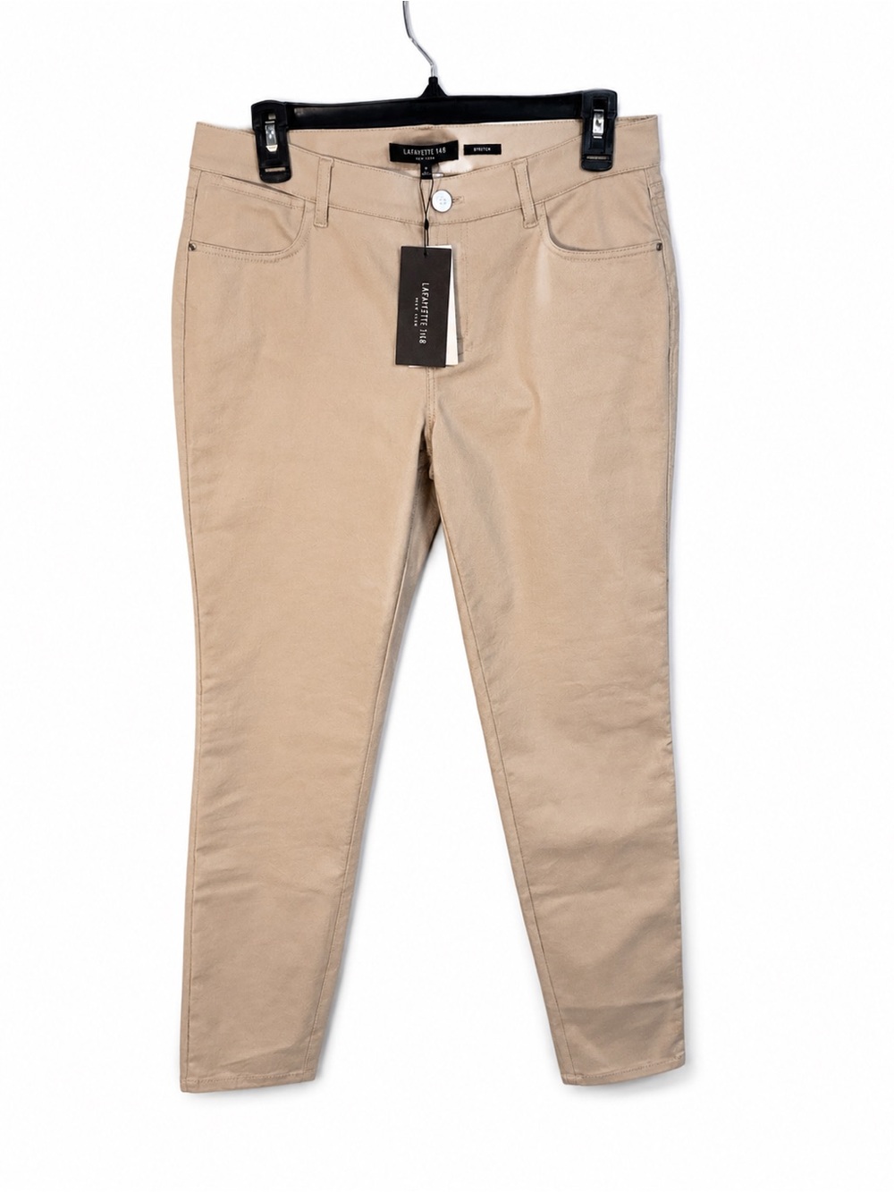 NWT Lafayette 148 New York Mercer Women’s Coated Jeans Quarry size 6